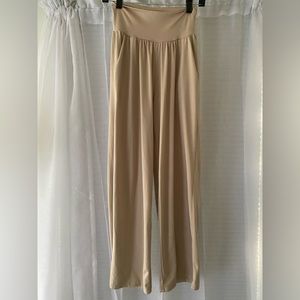 Flowy Loose Wide Leg Crème Pants